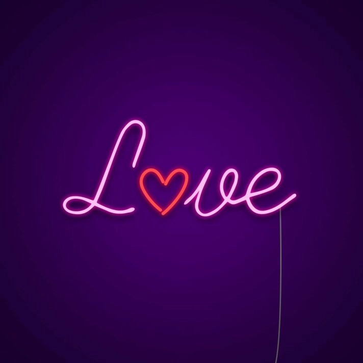 Red Love Neon Sign