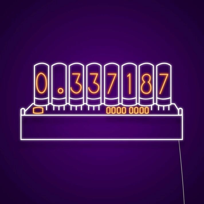 Steins Gate Divergence Meter Neon Sign