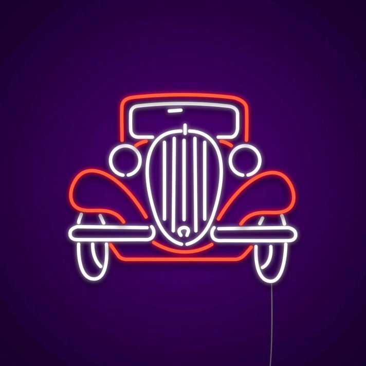 Vintage Car Neon Sign