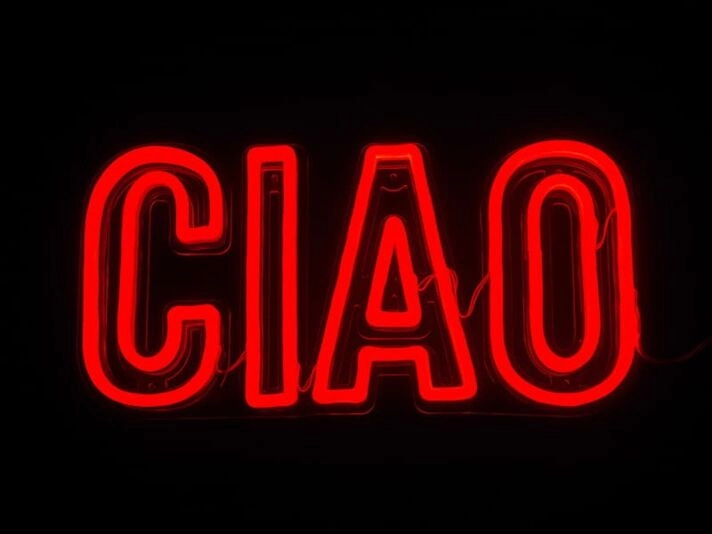CIAO Neon Sign