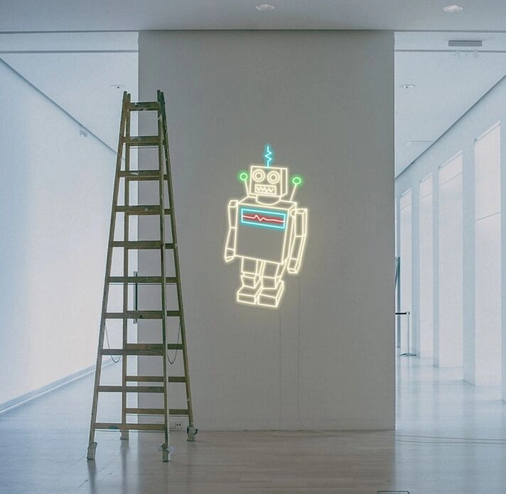 Classic Robot Neon Sign