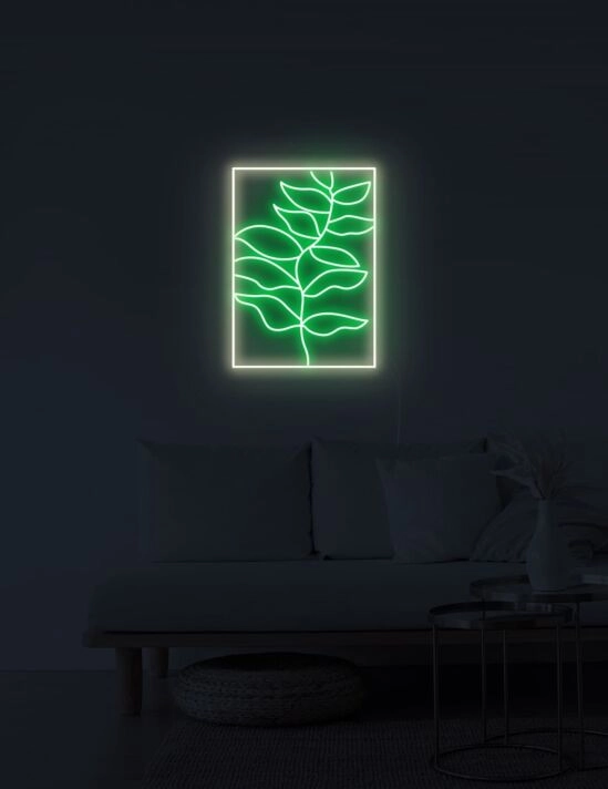 Leaf Painting Neon Sign