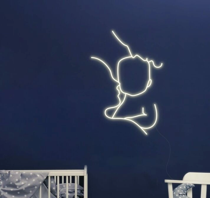 Parents and Baby Neon Sign