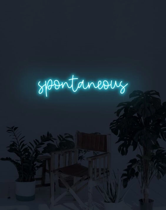 Spontaneous Neon Sign