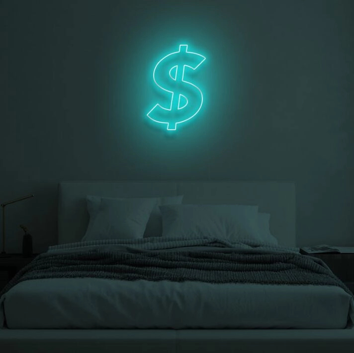 DOLLAR SIGN LED Neon Sign