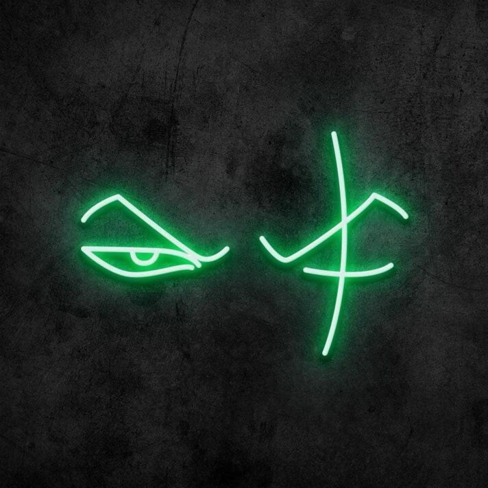 One Eyed Pirate Hunter Neon Sign