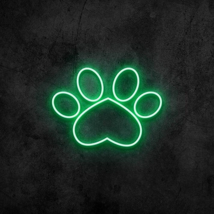 Paw Print Neon Sign