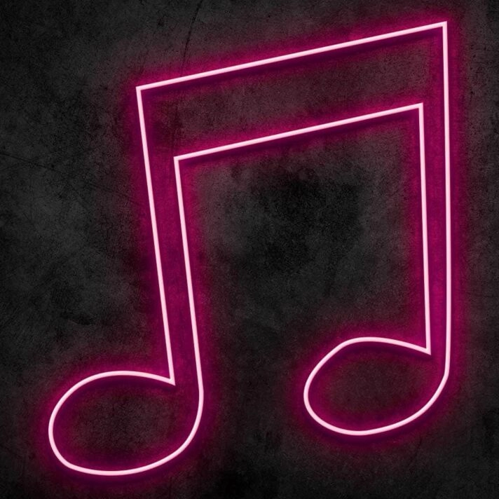 Sixteenth Note Neon Sign