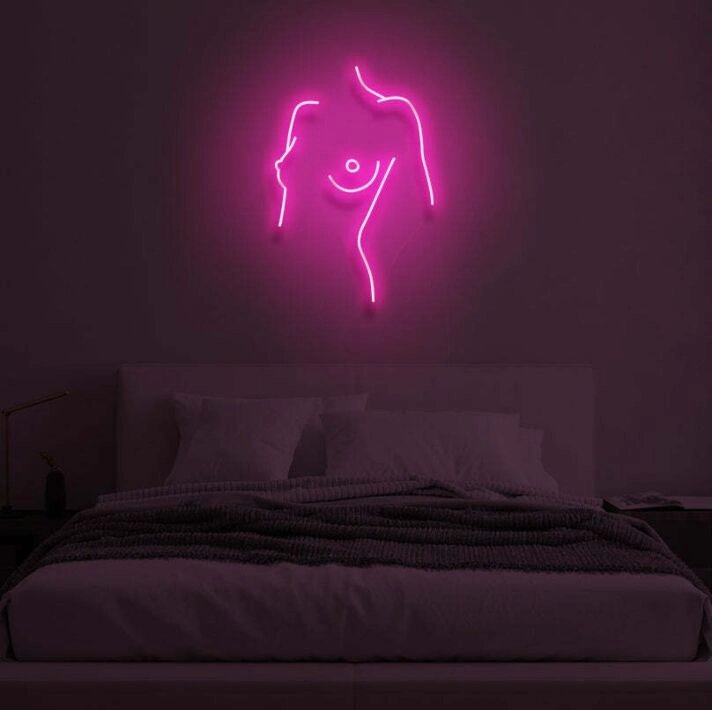 WOMAN BODY" LED Neon Sign