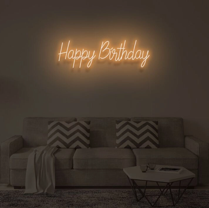 HAPPY BIRTHDAY" LED Neon Sign