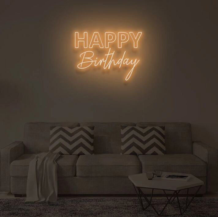 HAPPY BIRTHDAY V2" LED Neon Sign