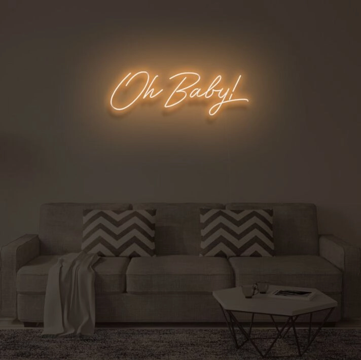 OH BABY V2" LED Neon Sign