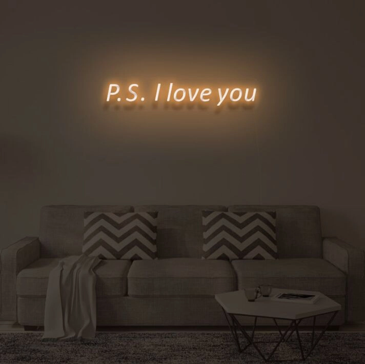 PS I LOVE YOU LED Neon Sign