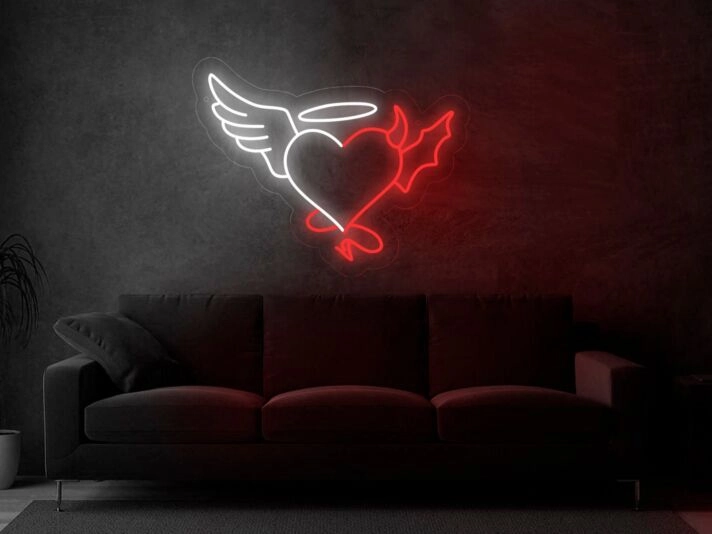 Angel And Devil Neon Sign