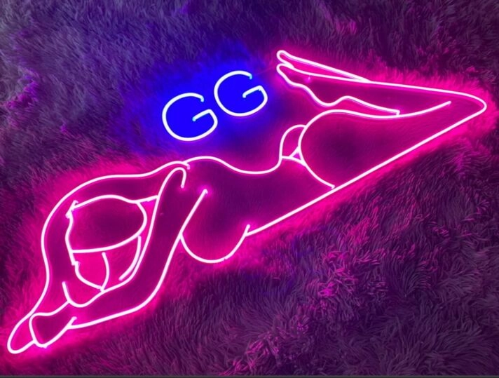 Sexy Girl Custom Name Neon Sign