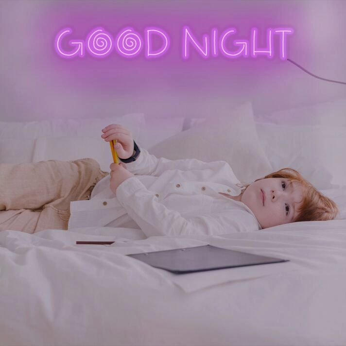 Goodnight Neon Sign For Childrens Room