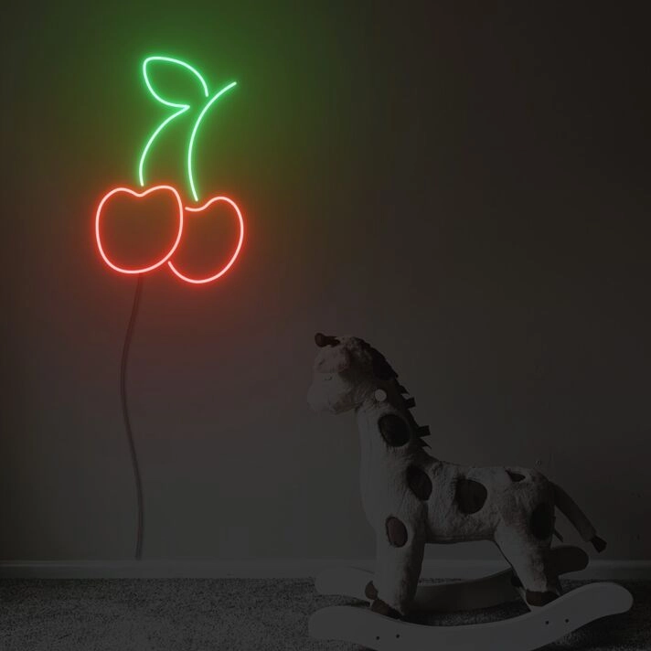Cherry Neon Sign Fashion Custom Neon Sign Lights Night Lamp Led Neon Sign Light For Home Party