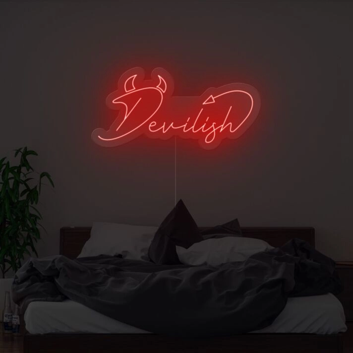 Devilish Neon Sign