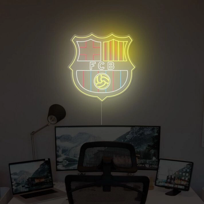 FCB Football Neon Sign