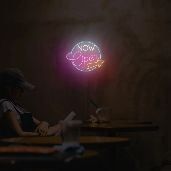 Now Open Indicator Neon Sign