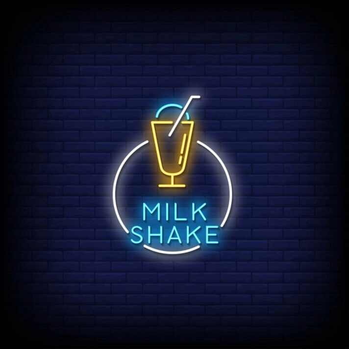 Milk Shake Neon Sign