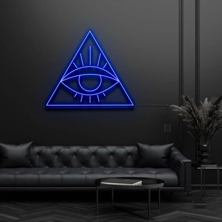 Eye In Pyramid Evil Eye Neon Sign