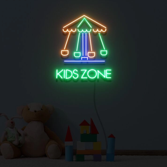Fun Kids Zone Neon Sign Lights Night Lamp Led Neon Sign Light For Home Party