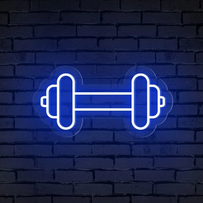 Gym Barbell Neon Sign