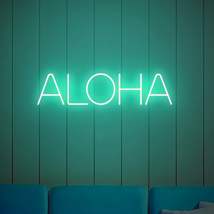 "Aloha" Neon Sign