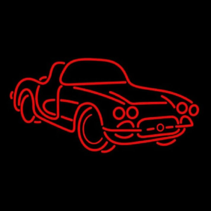 Sport Neon Car Signs For Car Store Logo Red Neon Sign