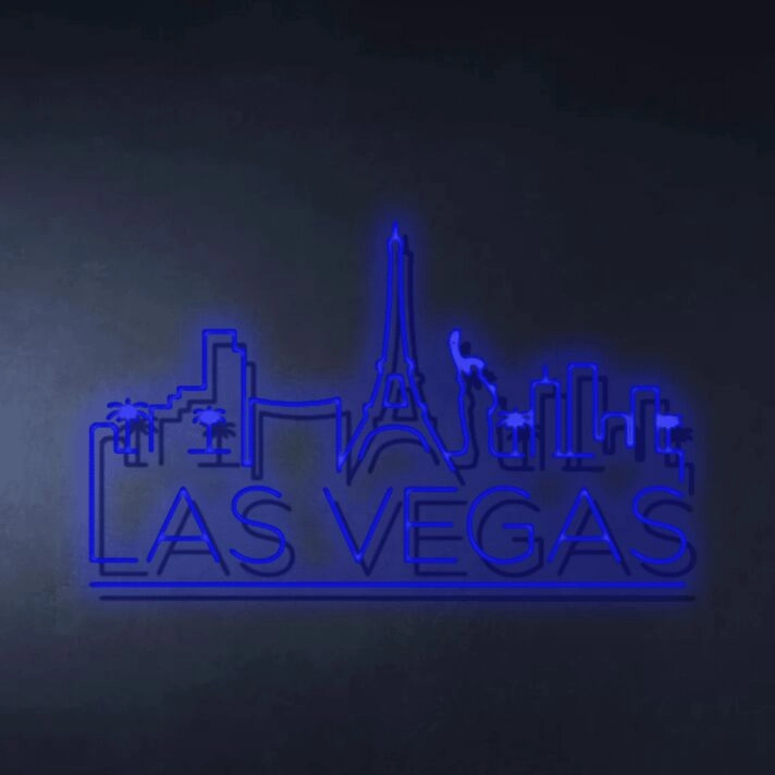Neon Signs Las Vegas Blue Neon Lights