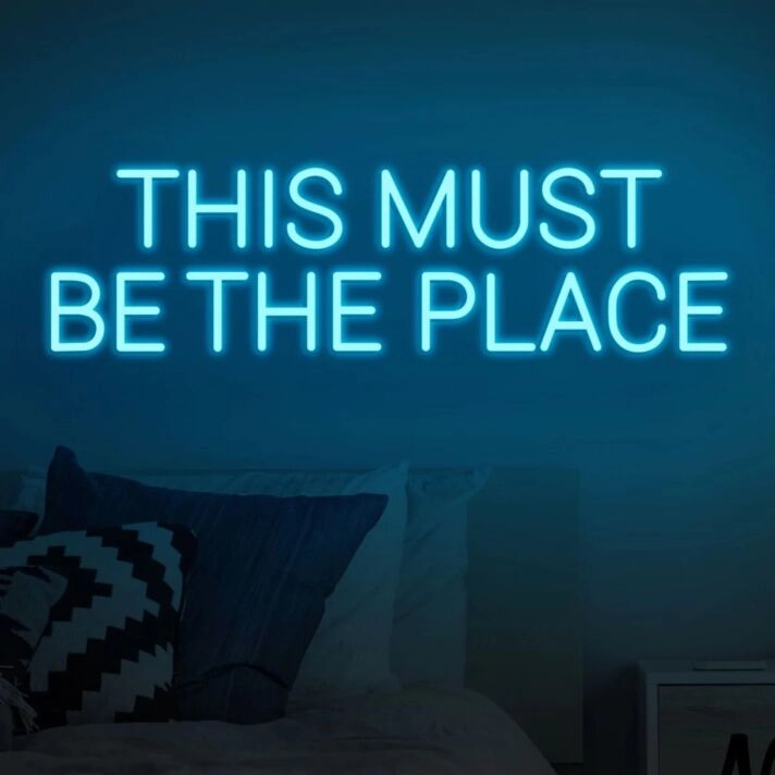 Neon Sign This Must Be The Place For Home