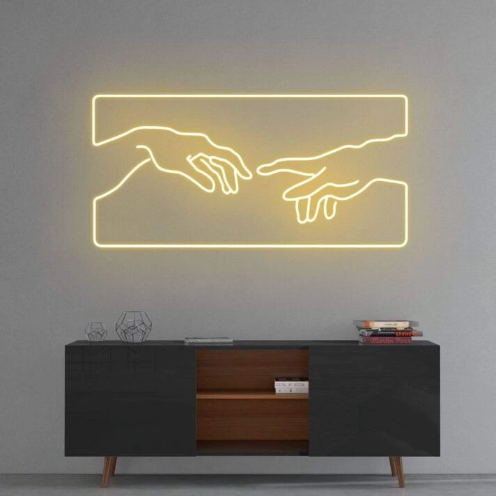 Creation of Adam Neon Sign