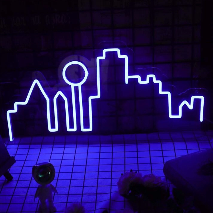 City Skyline Neon Sign