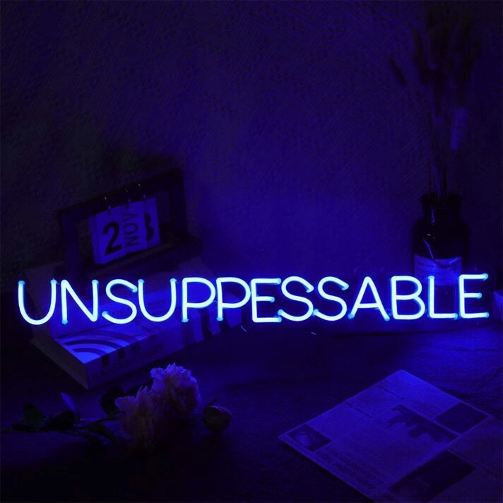 Unsuppessable Neon Sign