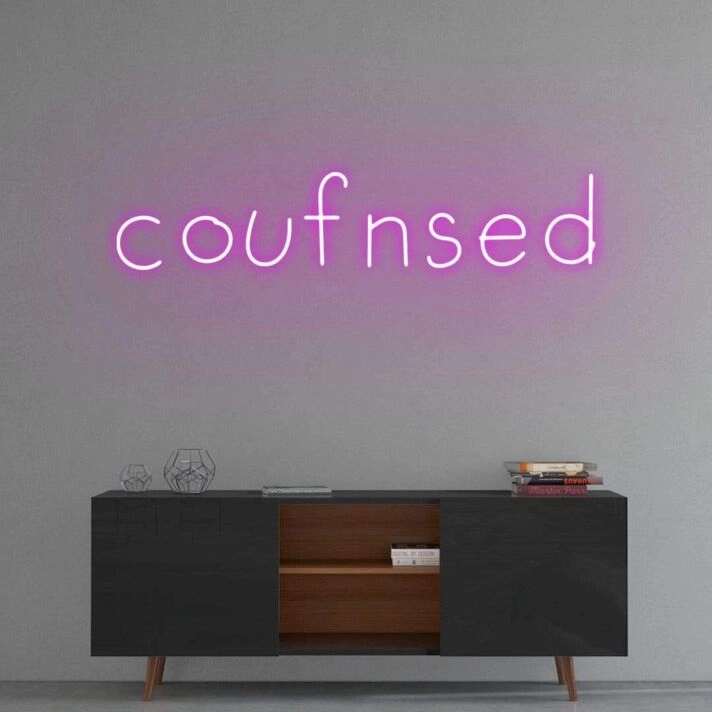 Confused' Neon Sign