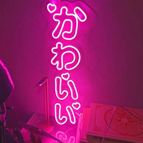 Kawaii Neon Sign Cute Japanese Handmade Anime