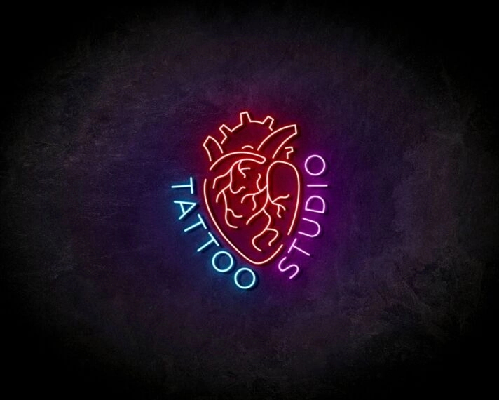 LED Neon Sign Tattoo studio Wall Decor