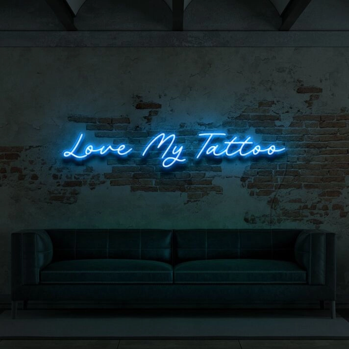 Love My Tattoo For Tattoo Studio Neon Sign