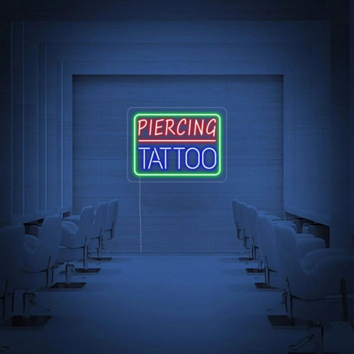 Piercing Tattoo Neon Sign