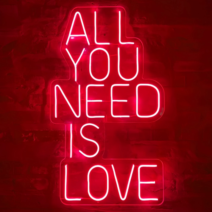 'ALL YOU NEED IS LOVE' Neon Sign