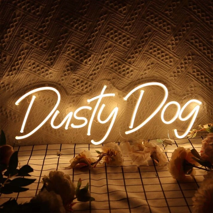 Dusty Dog Neon Sign