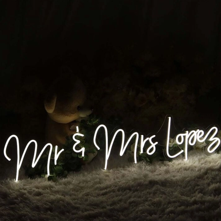 Mr And Mrs Lovers Neon Sign