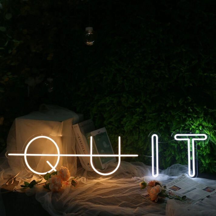 QUIT Neon Sign