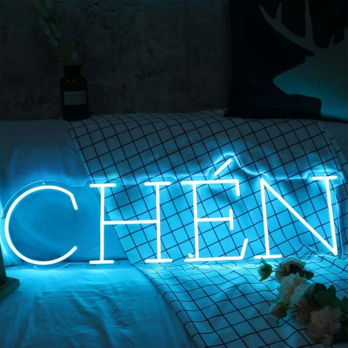 CHEN Blue Neon Sign