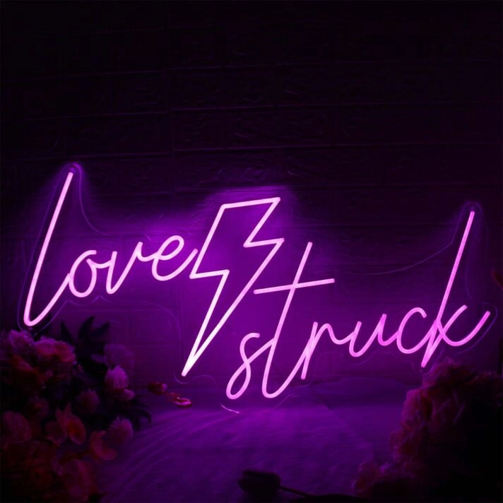 Love Struck Dark Purple Neon Sign