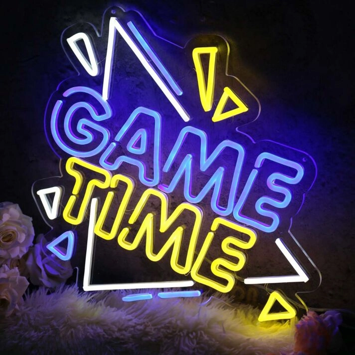 GAME TIME Custom Neon Sign