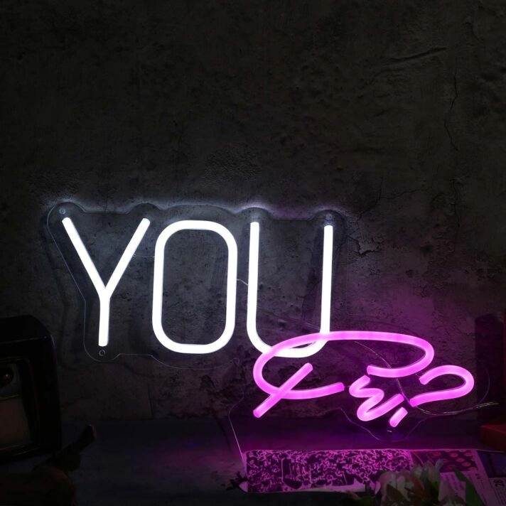 You White Neon Sign