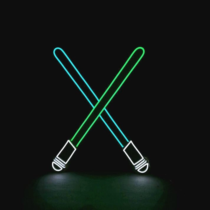 Cross Sword Neon Sign