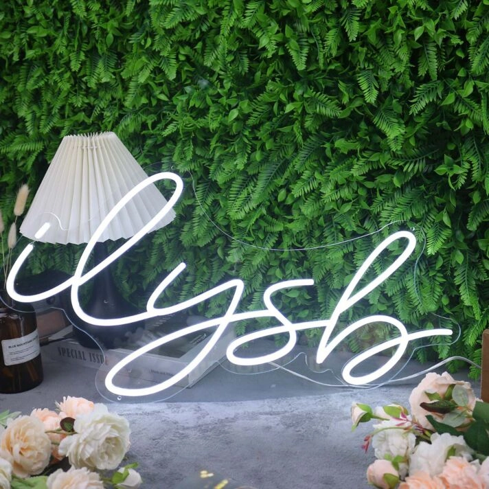 Ilysh White Neon Sign